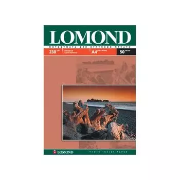 Фотобумага для струйной печати БОЛЬШОГО ФОРМАТА, A3, 230 г/м2, 50 листов, односторонняя матовая, LOMOND, 0102156