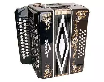 Гармонь Шуйская гармонь S6XLY-A-BLACK "Чайка 204" 25х25-II черная