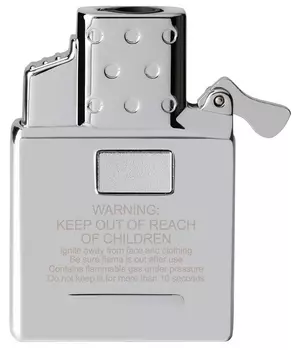 Газовый вставной блок для широкой зажигалки Zippo одинарное пламя, нержавеющая сталь (65826)