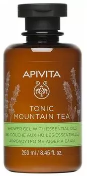 Гель для душа APIVITA Горный чай с эфирными маслами, флакон, 250 мл