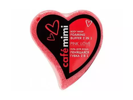 Гель для душа Cafemimi Пенящаяся губка 2в1 Pink Love 60 г