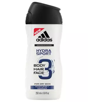 Гель для душа и шампунь Adidas Shower Gel Male (hydra sport), 250 мл