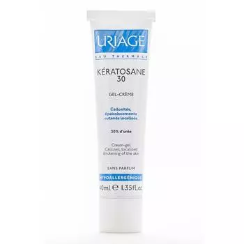 Гель для лица и тела Uriage Keratosane-30, 40 мл, для локализованных утолщений кожи