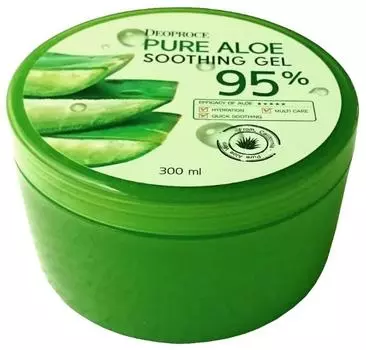 Гель для тела алоэ 95% Deoproce Pure Aloe Soothing Gel 95% 300ml