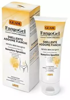 Гель для живота и талии антицеллюлитный Guam контрастный с липоактивными наносферами 150 мл