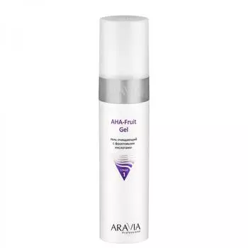 Гель очищающий для лица Aravia Professional AHA - Fruit Gel, 250 мл, с фруктовыми кислотами
