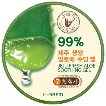 Гель с алоэ универсальный увлажняющий The Saem Jeju Fresh Aloe Soothing Gel 99% 300мл