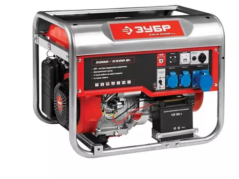 Генератор бензиновый Зубр ЗЭСБ-5500-ЭА