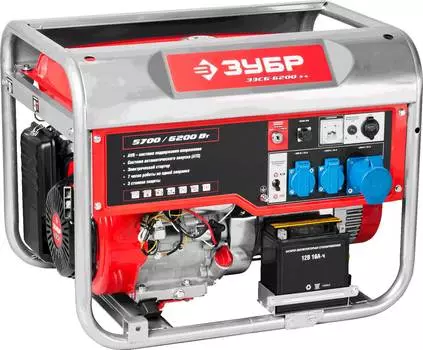 Генератор бензиновый Зубр ЗЭСБ-6200-ЭА