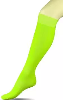 Гетры футбольные, Спорт 2, Салатовый-неон, 44-45
