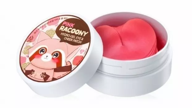 Гидрогелевые патчи для глаз и щек Secret Key Pink Racoony Hydro-Gel Eye &amp; Cheek Patch