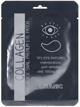 Гидрогелевые патчи L.SANIC Collagen Аnd Black Snail Premium Eye Patch, 1шт