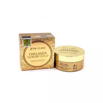 Гидрогелевые патчи с коллагеном и коллоидным золотом 3W Clinic Collagen &amp; Luxury Gold Hydrogel Eye &amp; Spot Patch