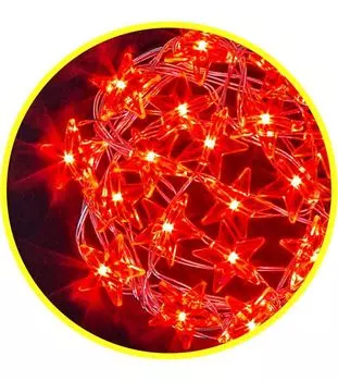Гирлянда 14 051 NGF-DM003-20R-2AA-красные звездочки Navigator 14051