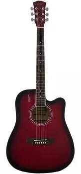 Гитара акустическая Elitaro E4120 RDS красный