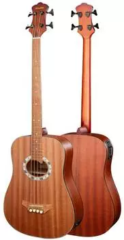 Гитара Электро-акустическая бас MiLena-Music ML-AB1-MAH/EQ натуральный с чехлом