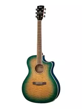 Гитара Электро-акустическая Cort GA-QF-CBB Grand Regal Series с вырезом синий