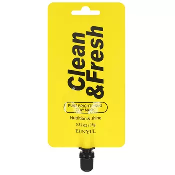 Глиняная маска для сияния кожи Eunyul Clean &amp; Fresh Pure Brightening Clay Mask, 15g