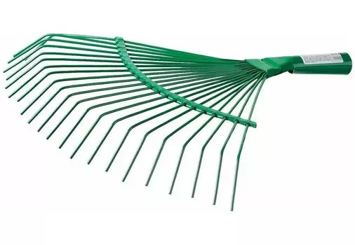 Грабли веерные проволочные металлические РОСТОК без черенка 375х430 мм