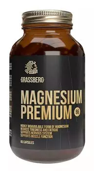 Grassberg Magnesium Premium B6 60 капсул