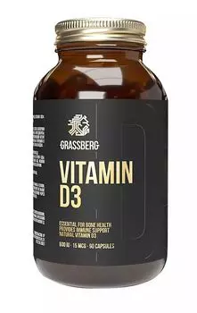 Grassberg Vitamin D3 600IU 90 капсул