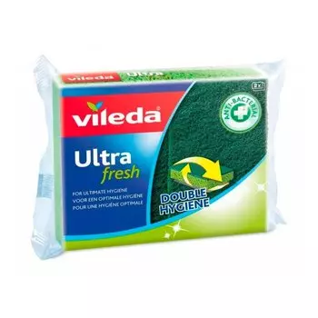 Губка антибактериальная УЛЬТРА ФРЕШ 2шт VILEDA