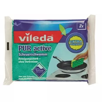 Губка для плит ПУР АКТИВ 2шт VILEDA