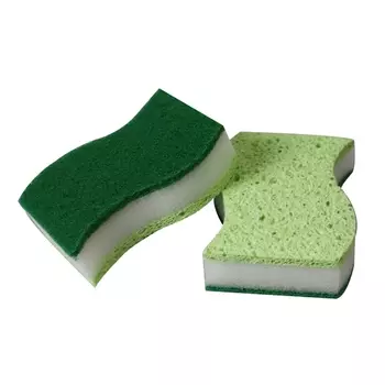 Губка трехслойная 3-в-1 2шт ROZENBAL