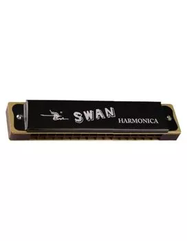 Губная гармоника SWAN SW16-1-BK тремоло