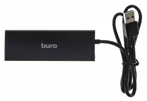 Хаб-разветвитель USB 3.0 Buro BU-HUB4-0.5-U3.0 4порт. черный