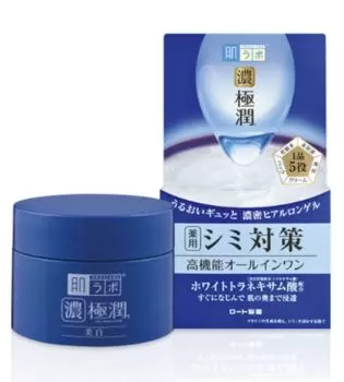 Гиалуроновый гель для лица, выравнивающий тон кожи HADALABO Gokujyun Whitening Perfect Gel, 100 г