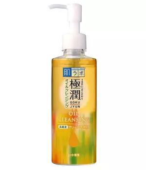 HADALABO Гидрофильное масло для лица с гиалуроновой кислотой Gokujyun Oil Cleansing, 200 мл