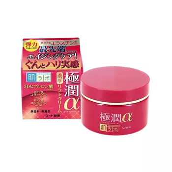 HADALABO Питательный омолаживающий крем для лица Gokujyun Alpha Cream, 50 г