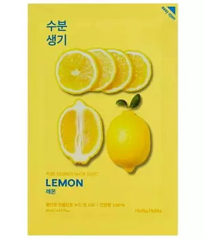 Holika Holika Тонизирующая тканевая маска Pure Essence Mask Sheet Lemon, лимон, 20 мл