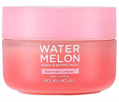 Holika Holika Увлажняющая ночная маска с экстрактом арбуза Water Melon Aqua Sleeping Mask, 50 мл