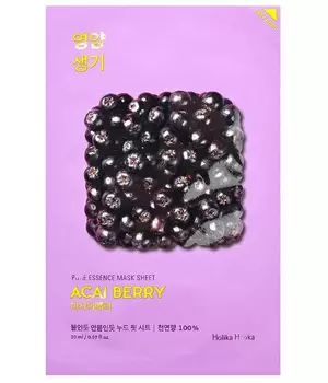Holika Holika Витаминизирующая маска Pure Essence Mask Sheet Acai Berry, ягоды асаи, 20 мл