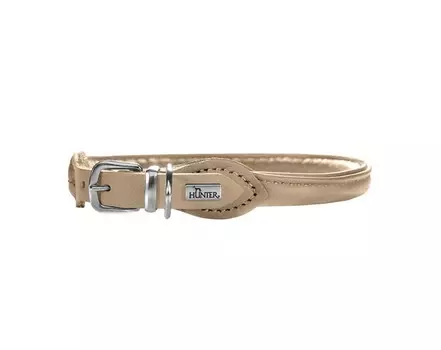 Hunter ошейник для собак Round&amp;Soft Elk 32/6 (24-27 см) кожа, бежевый