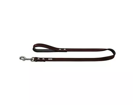 Hunter поводок для собак Basic 18/100 кожа коричневый/черный