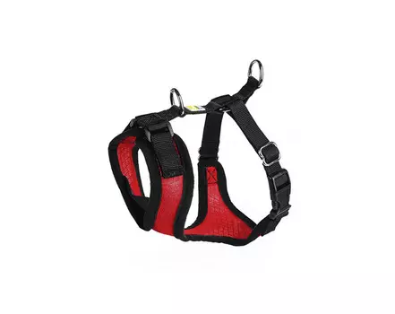 Hunter шлейка для собак Manoa S (38-47 см) нейлон/сетчатый текстиль красный