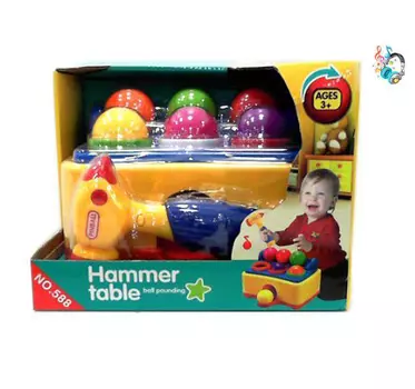 Игра"Музыкальный молоточек"д/малышей на бат(звук)в коробке