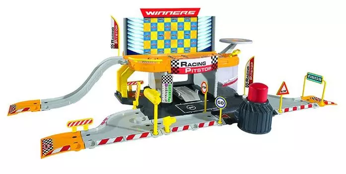 Игровой набор MAJORETTE 2050011 Питстоп Creatix, 1 машинка.