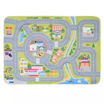 Игрушка для детей "Автодорога" (1 машинка,коврик 17*54 см)