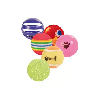 Игрушка для кошек TRIXIE 4523 набор мячиков для кошек 3,5-4 см, 6шт