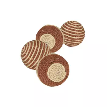 Игрушка для кошек TRIXIE мячики 4 см, коричнево-бежевые