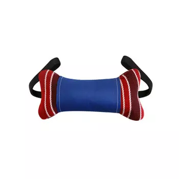 Игрушка для собак КОСТЬ С 2-мя РУЧКАМИ с пластиковой бутылкой внутри 30 см текстиль