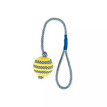 Игрушка для собак TRIXIE мяч со светящ.верев.резин