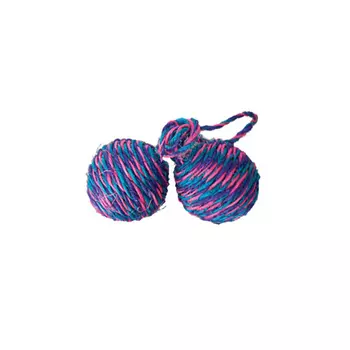 Игрушка Котенок сизаль "2 МЯЧИКА С МЯТОЙ" ф 4.5 cм TМ-2020