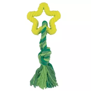 Игрушка Триол для собак веревка цветная с Кольцом "ЗВЕЗДОЧКА" цельнорезиновая BW0661 18 см /1046