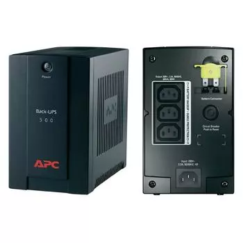 Источник бесперебойного питания APC Back-UPS BX500CI 300Вт 500ВА черный