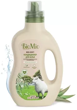 Экологичный кондиционер для белья BIOMIO с эфирным маслом Эвкалипт1000мл Концентрат